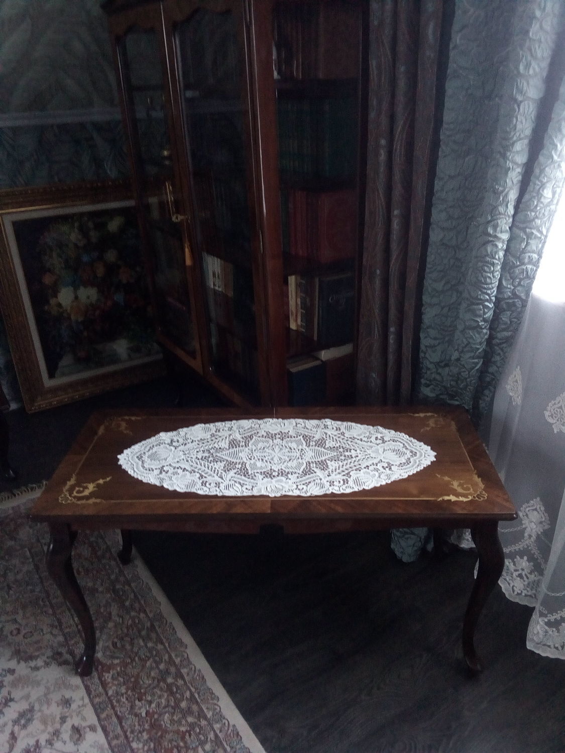 Photo №5 к отзыву покупателя Alla о товаре Винтаж: Салфетка овальная  плауэнское кружево
