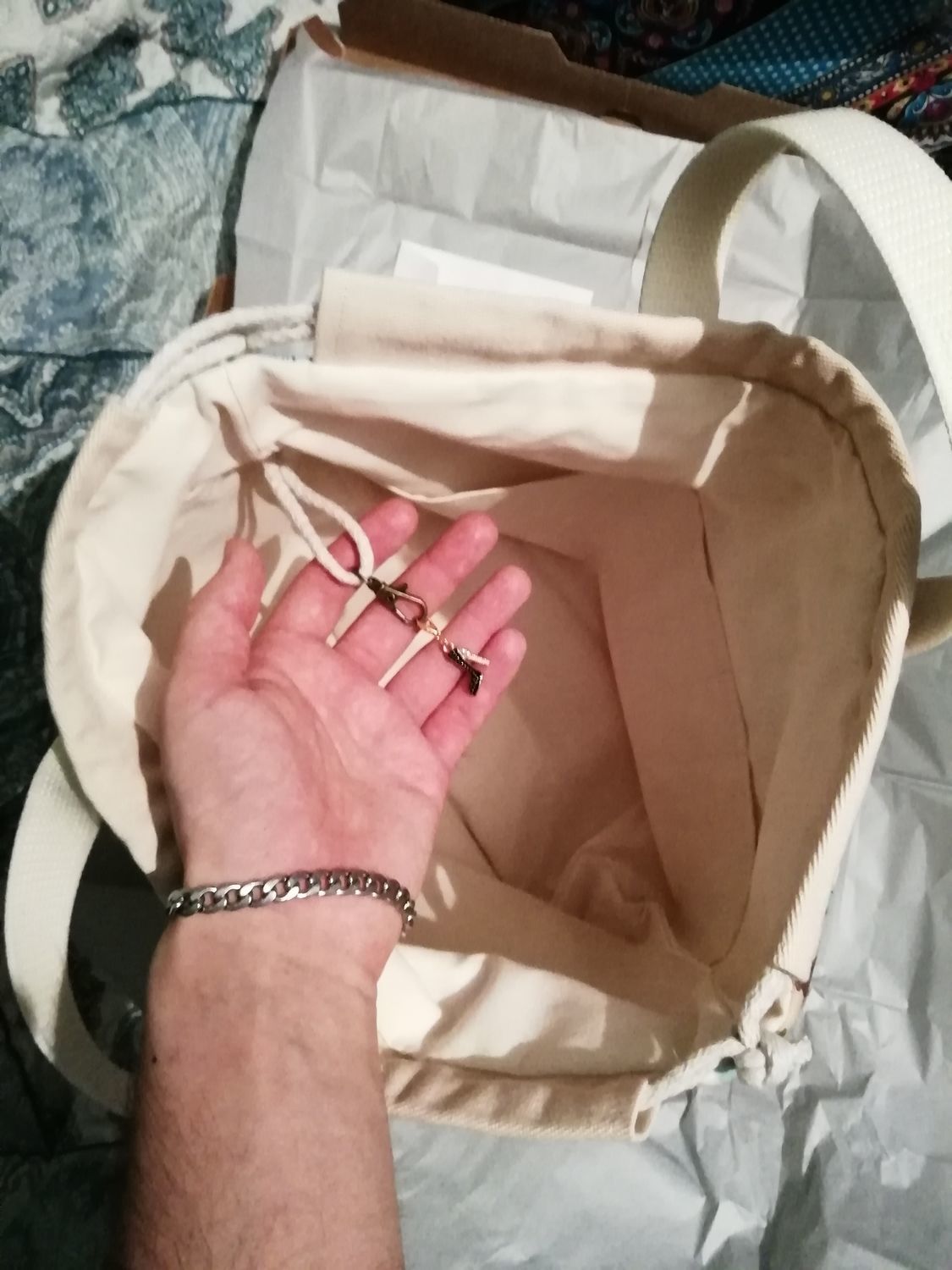 Photo №3 к отзыву покупателя Kuftarev Vasilij о товаре Проектная сумка для вязания "Ретро"