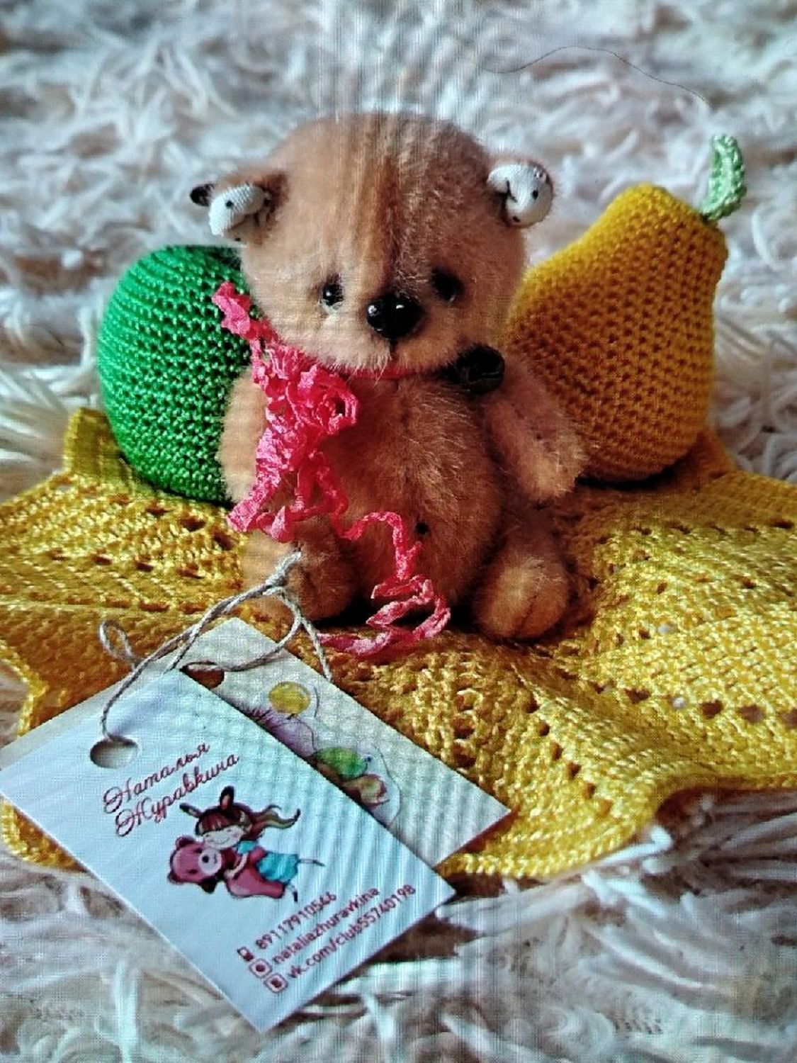 Photo №1 к отзыву покупателя Anna Yarun (Yarunyashki doll) о товаре Авторская игрушка - Медвежонок Лучик