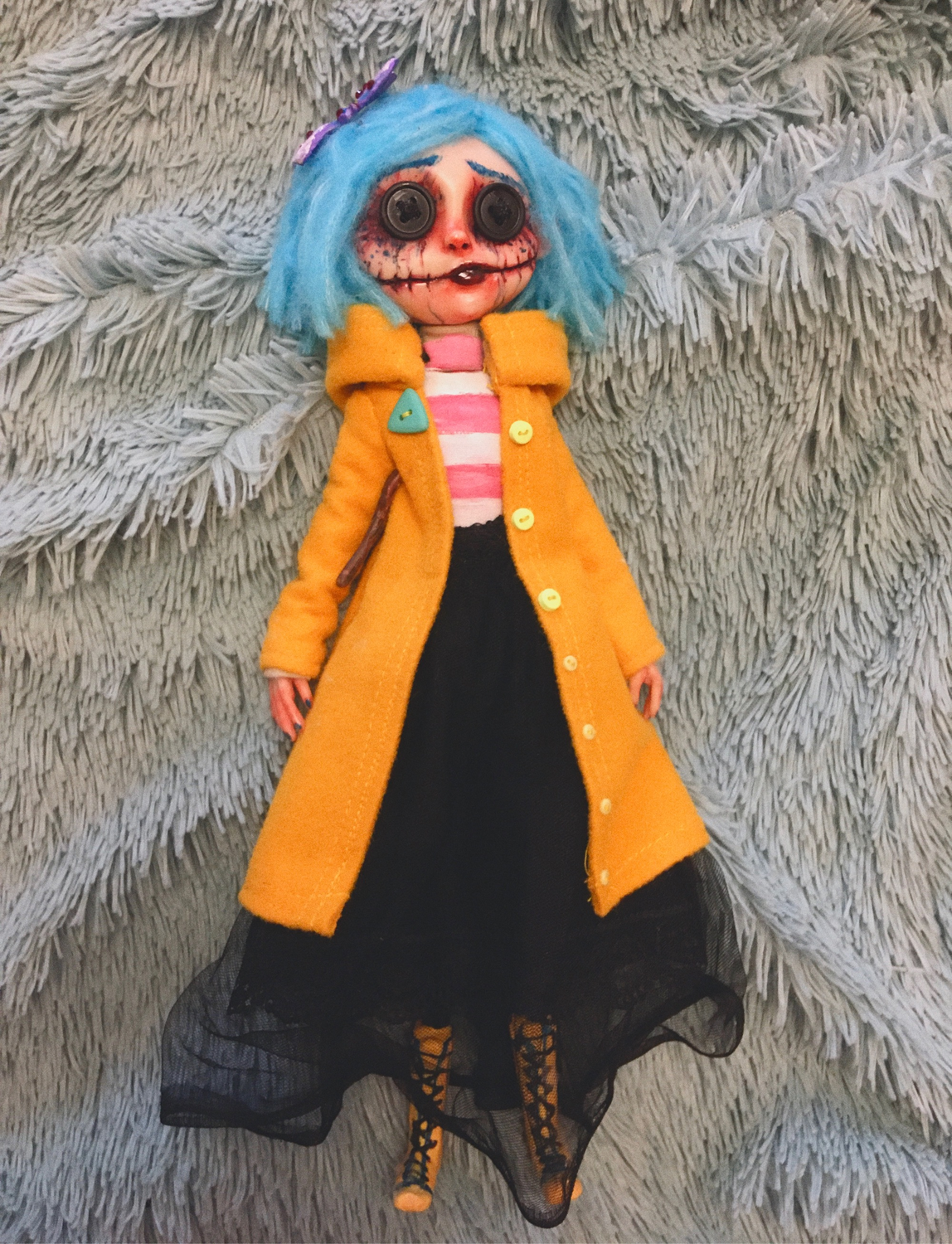 Фото №2 к отзыву покупателя Ирина о товаре Кукла Коралина / Coraline doll
