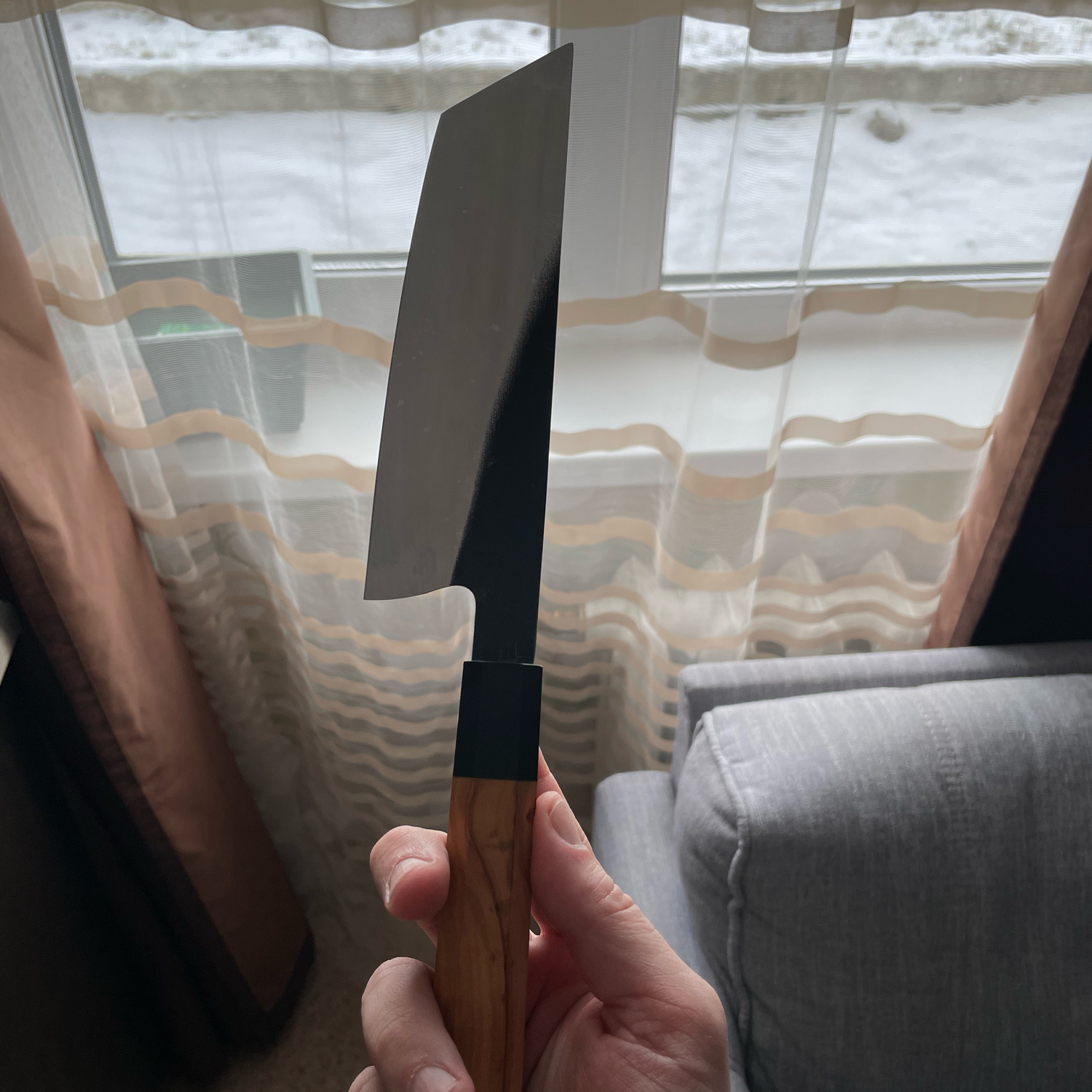 Photo №1 к отзыву покупателя Alex о товаре Кухонные ножи: Поварской нож Nakiri (Накири)