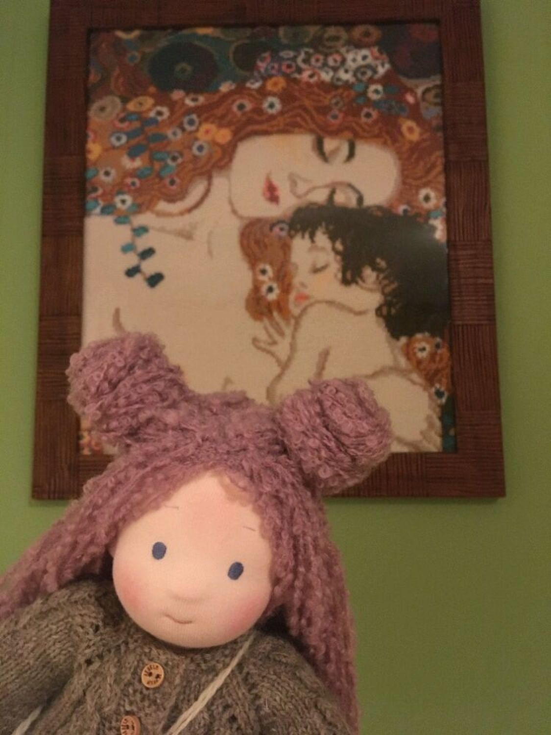 Фото №3 к отзыву покупателя Hippie Rabbit House о товаре Вальдорфская кукла Лавандочка