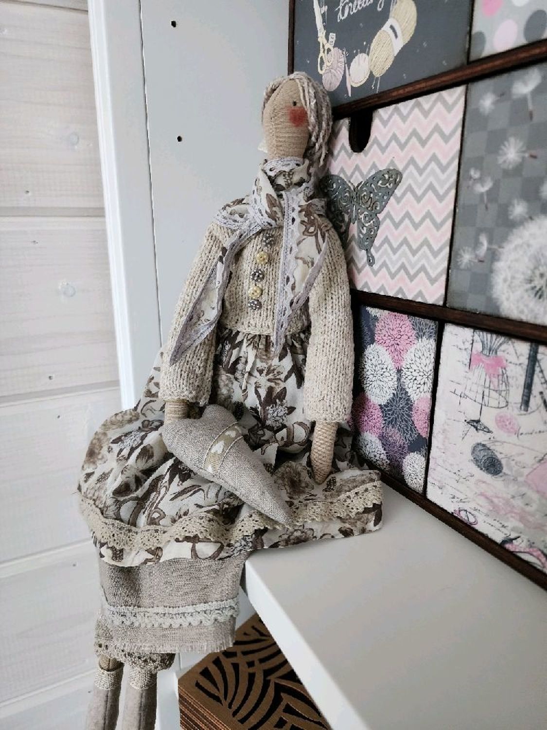 Фото №2 к отзыву покупателя 19718Julia о товаре Сибилла, кукла Тильда в бохо стиле