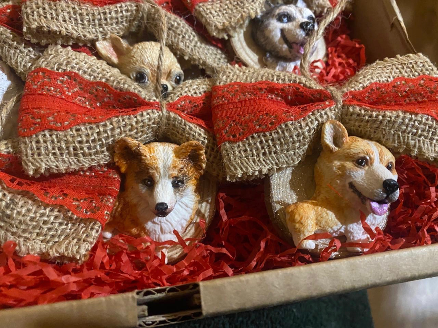 Фото №1 к отзыву покупателя Alina о товаре Набор ёлочных игрушек Счастливые собачки 3шт (вариант1) и еще 2 товара