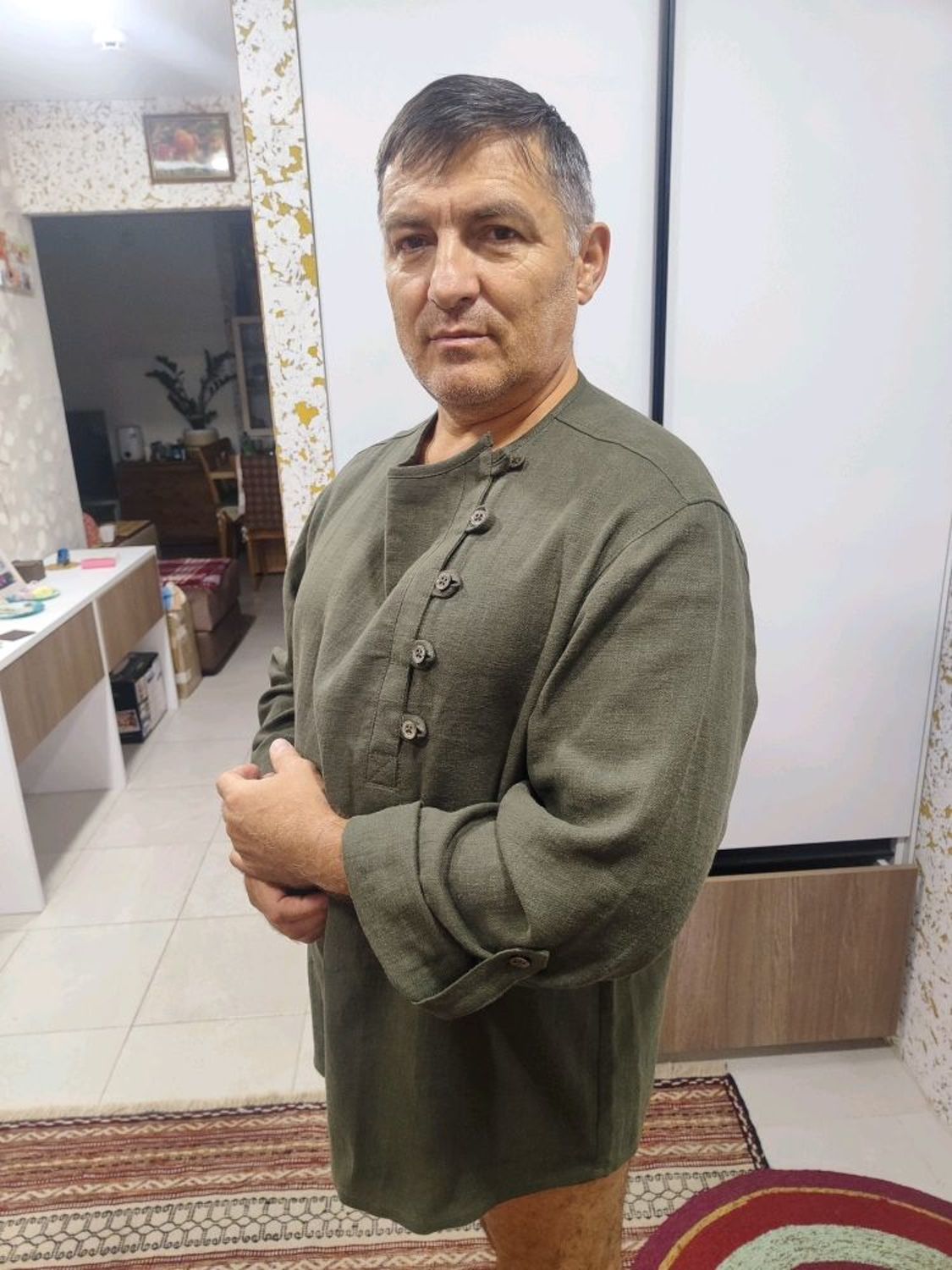 Фото №2 к отзыву покупателя Анна о товаре Рубаха из крапивы с вышивкой и еще 1 товар