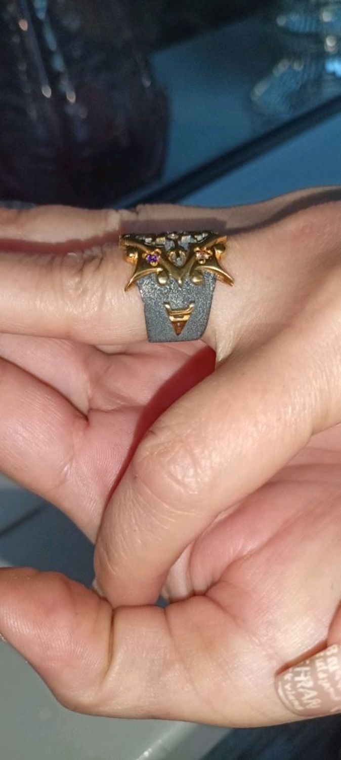 Photo №4 к отзыву покупателя Artem Antonyuk о товаре Перстень с Агисхьяльмом и символикой Велеса