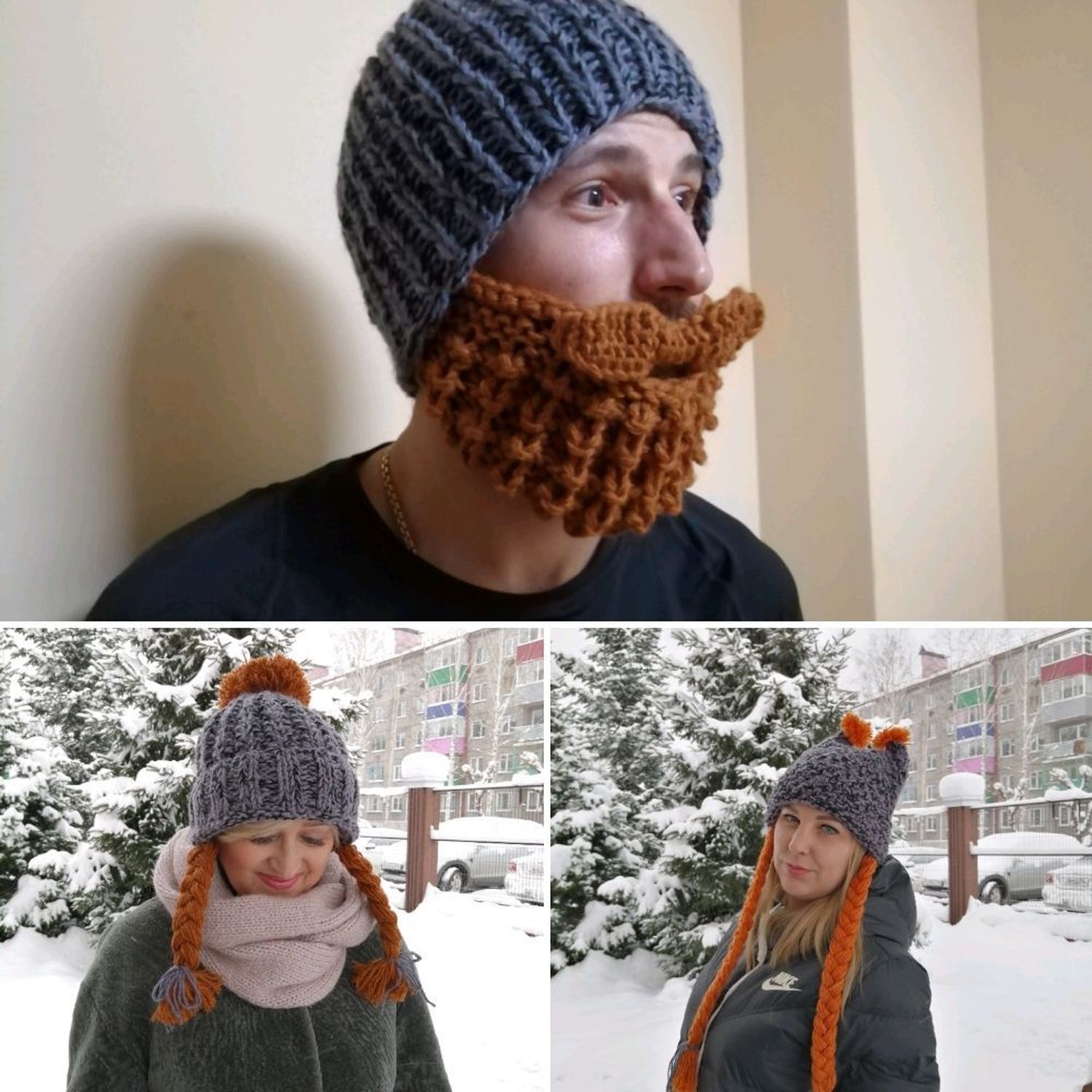 Фото №2 к отзыву покупателя Анна о товаре Шапки " Двое из ларца"