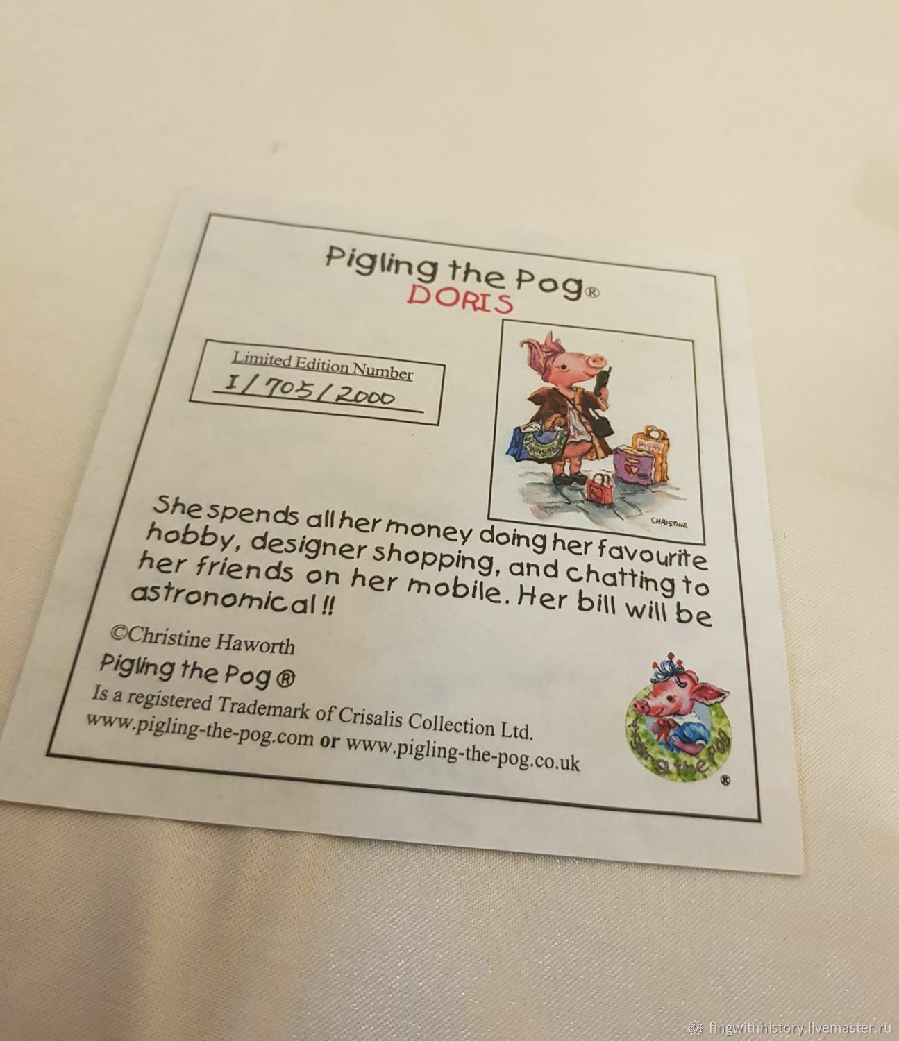 Фото №5 к отзыву покупателя Мария о товаре Винтаж: "Свинки Pigling the Pog", Кристин Хаворт, Англия