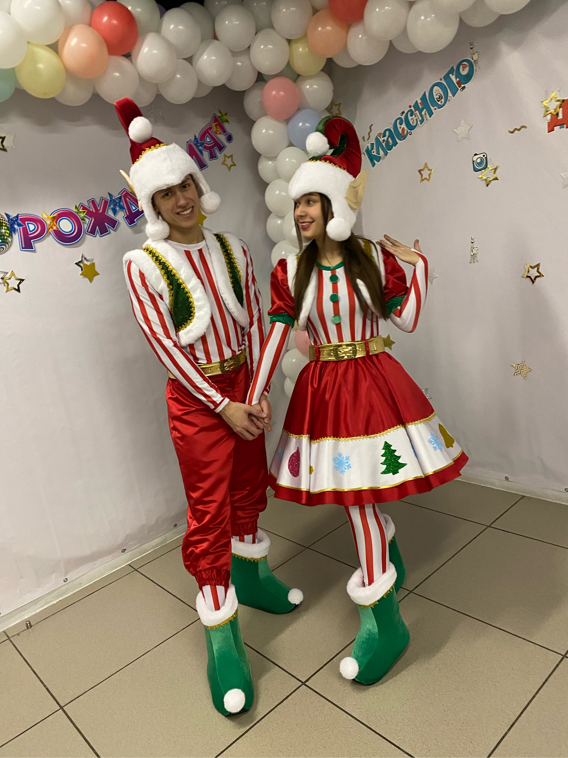 Фото №1 к отзыву покупателя Анастасия о товаре Костюмы эльфов полосатых, пара