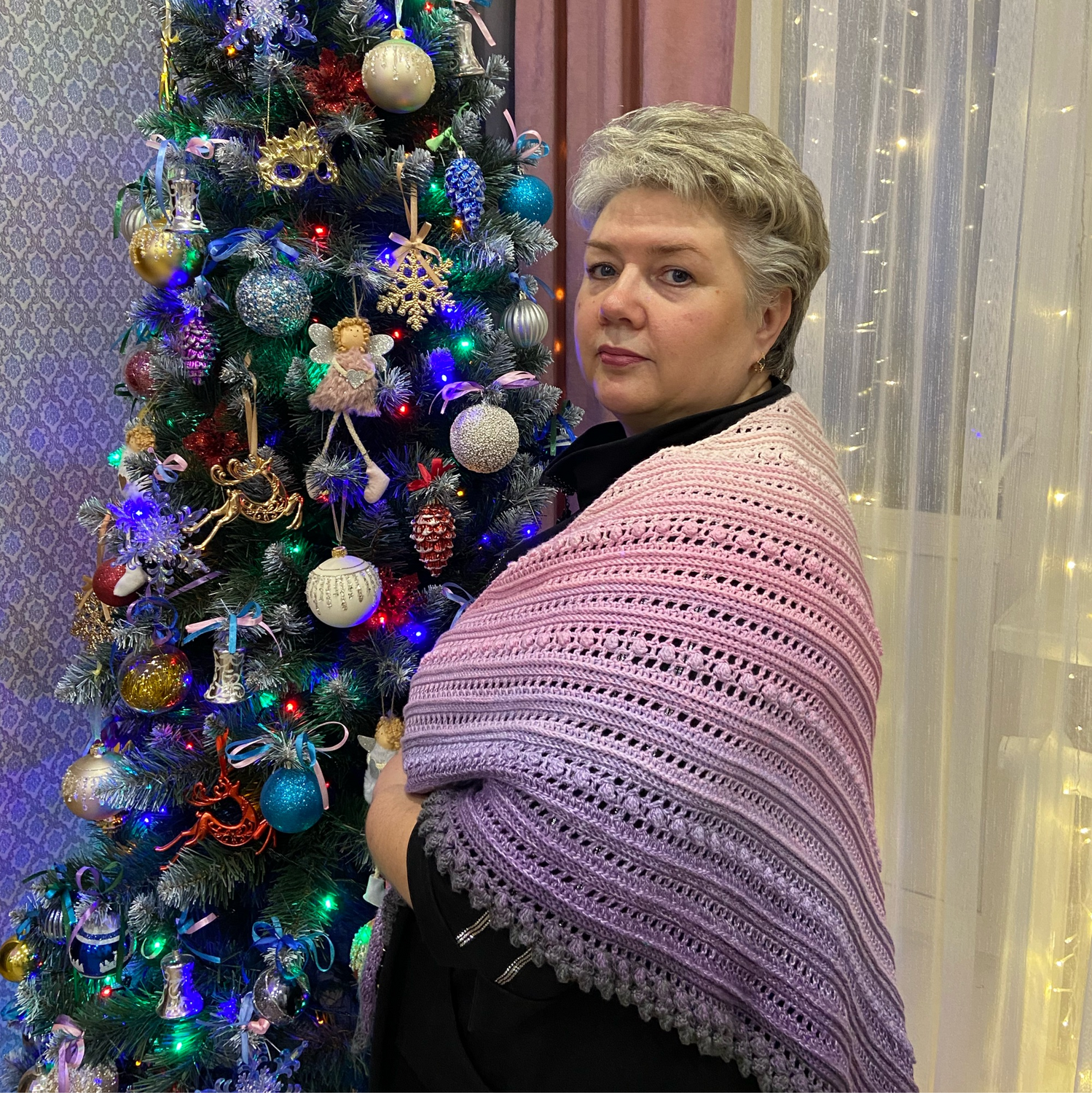 Фото №2 к отзыву покупателя Змиевец Оксана о товаре Шаль "Тайные тропы"