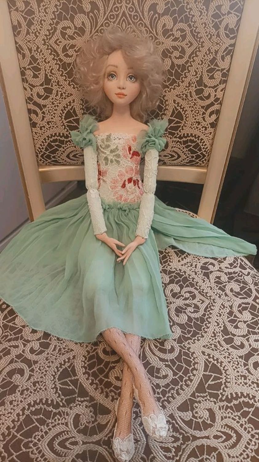 Фото №2 к отзыву покупателя Зоя о товаре Будуарная кукла: Розалия-нежная роза