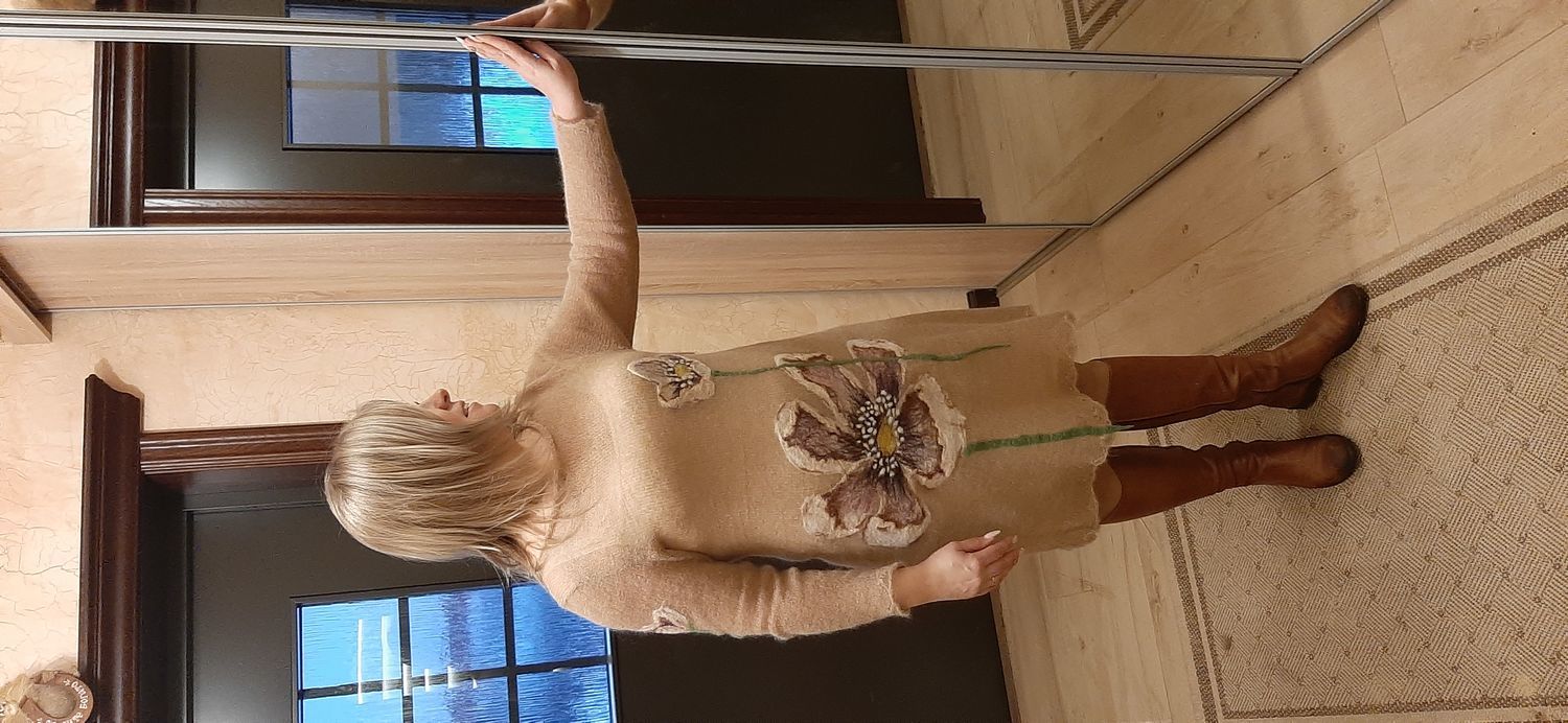 Фото №3 к отзыву покупателя Mariya о товаре Платье вязаное из кид-мохера