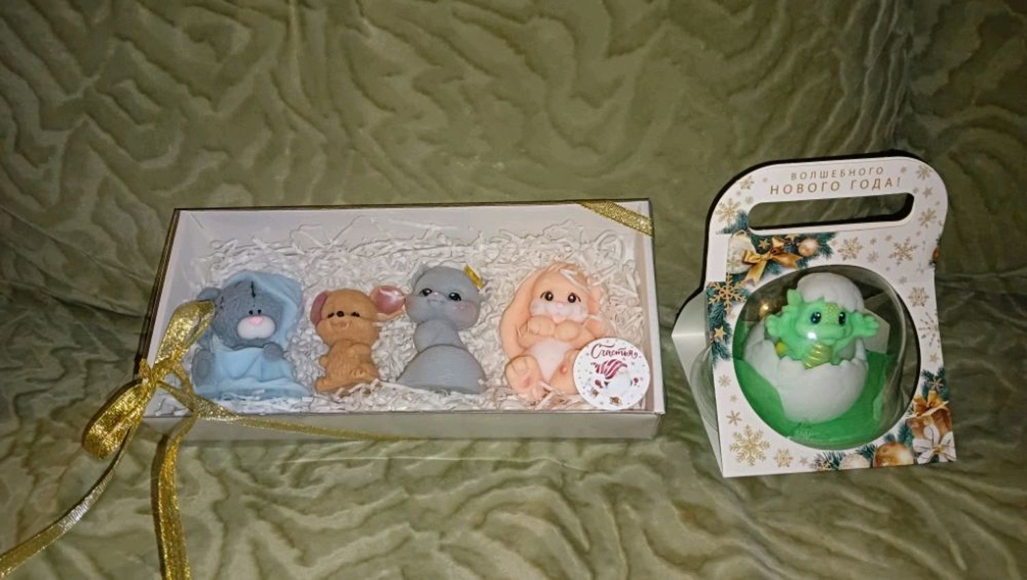 Photo №1 к отзыву покупателя Ekaterina Eduardovna о товаре Мыло "Мишка  в полотенце" and 4 more items