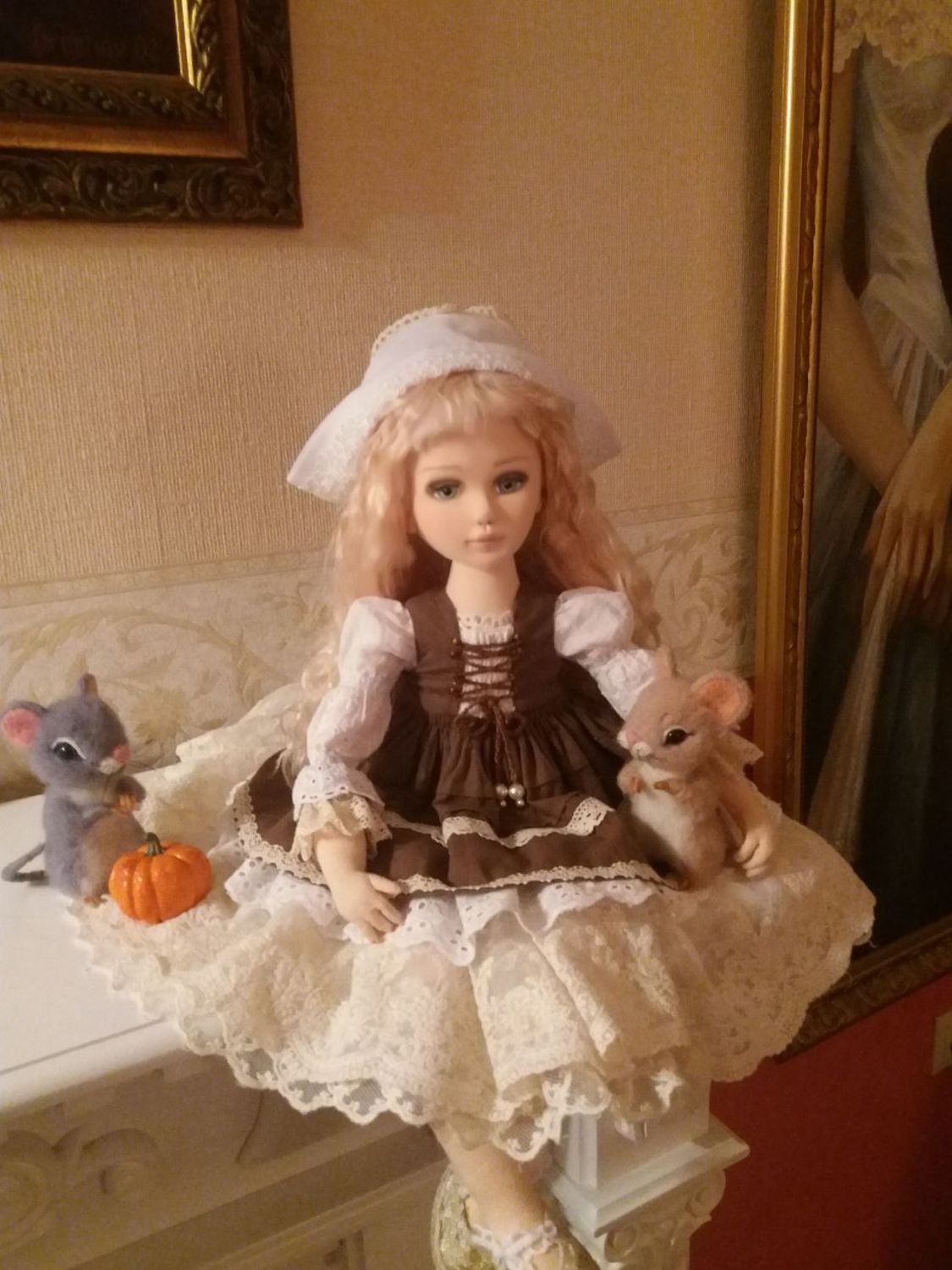 Photo №1 к отзыву покупателя Tatyana о товаре Тыква - еда для кукол, кукольная миниатюра. аксессуары для кукол
