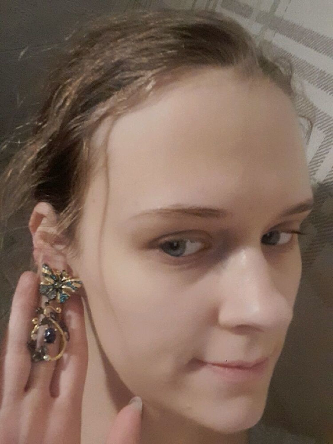 Фото №2 к отзыву покупателя Мелехина Яна о товаре "Лесная Фея" авторские серьги с опалами.