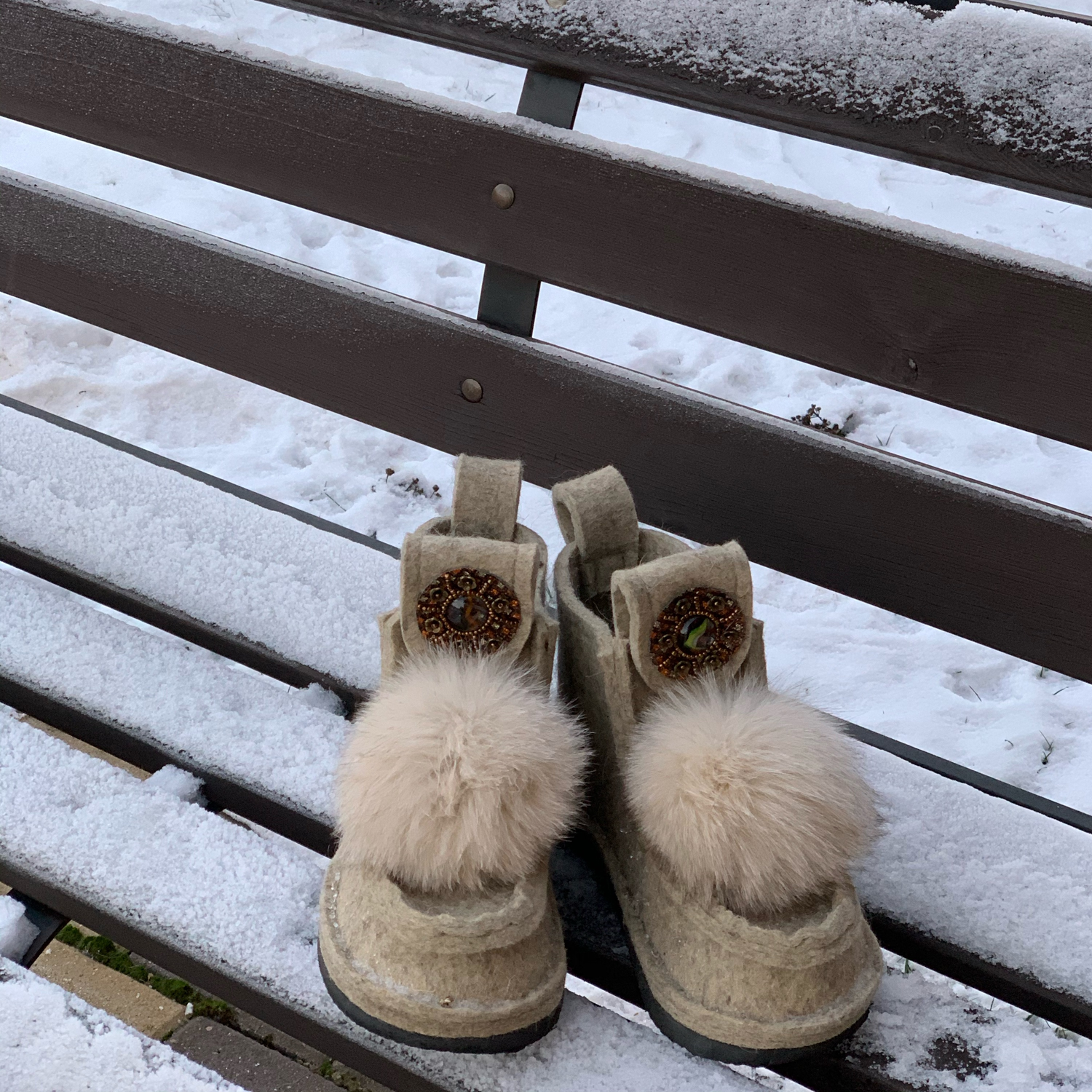 Фото №1 к отзыву покупателя Светлана о товаре Валенки: Валеши Wool дым и еще 2 товара