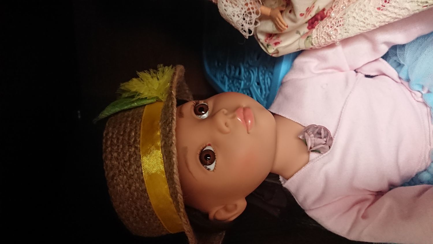Фото №2 к отзыву покупателя Светланка о товаре Шляпка-канотье для кукол Gotz 46-50 см и еще 1 товар