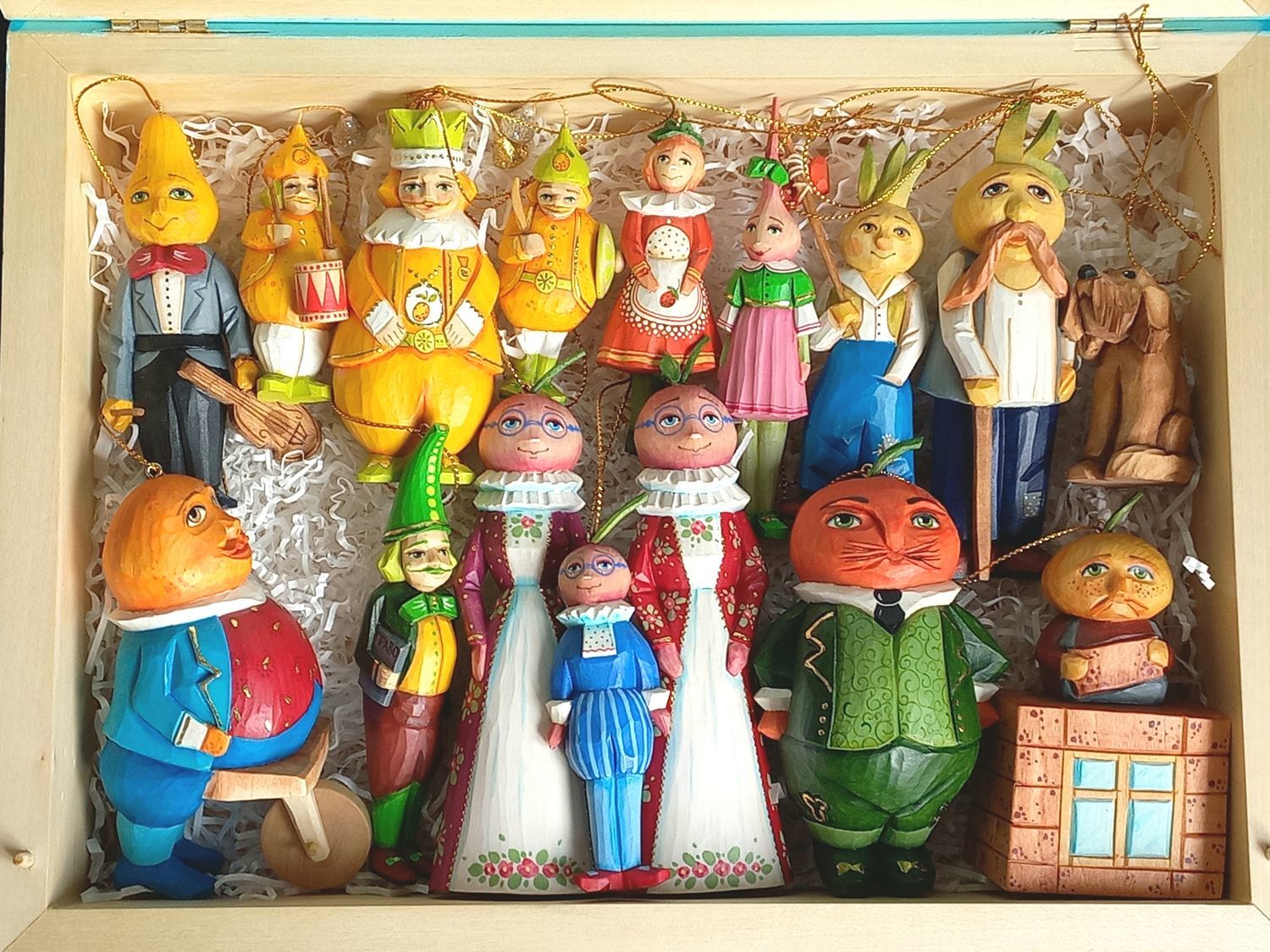 Фото №4 к отзыву покупателя ELENA о товаре Елочные украшения по сказке Чиполлино