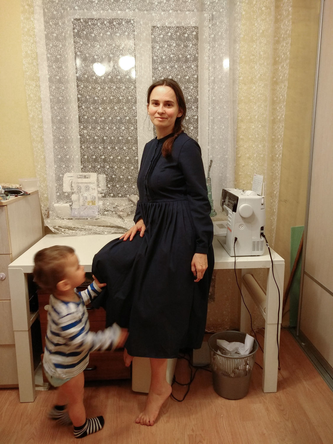 Фото №1 к отзыву покупателя Надежда о товаре Платья: Платье "Любимый серый"
