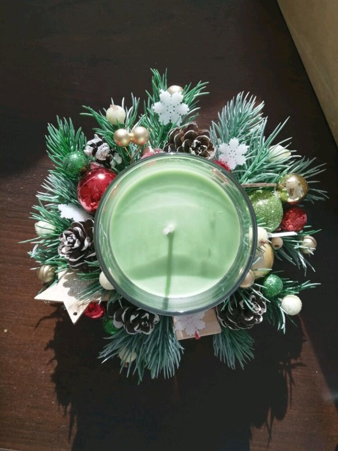 Photo №2 к отзыву покупателя Yana Krivoruchko о товаре Новогодняя композиция со свечой