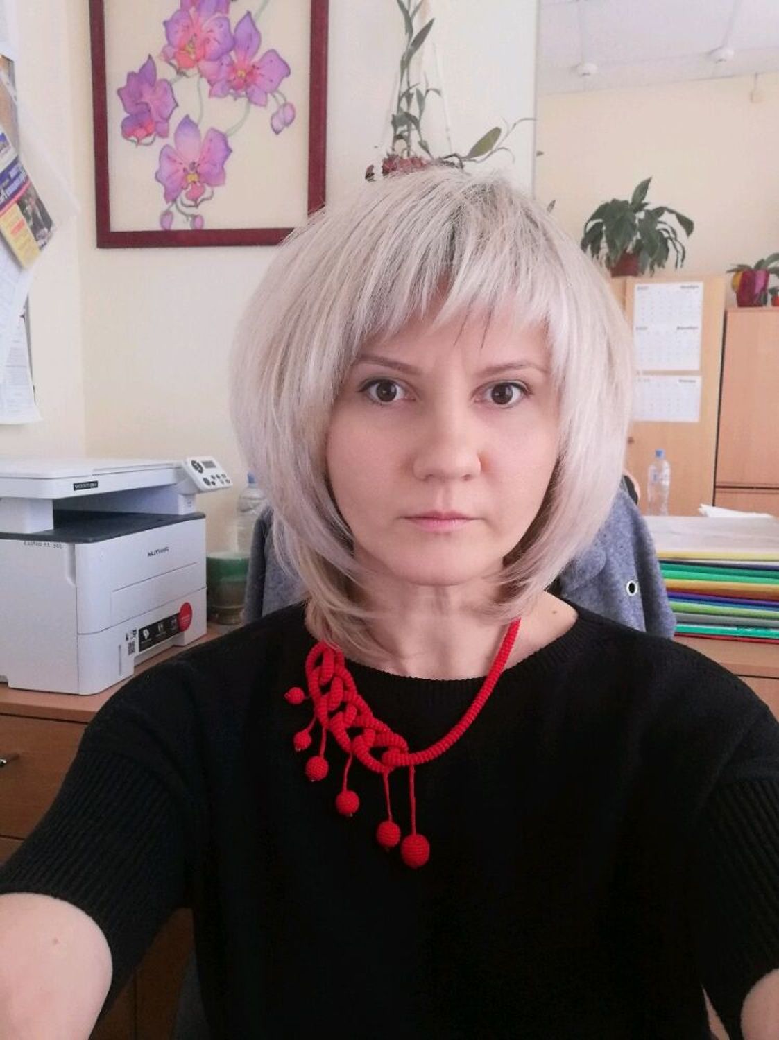 Фото №2 к отзыву покупателя Жанна Маркина о товаре Вязаное украшение т.синее 424
