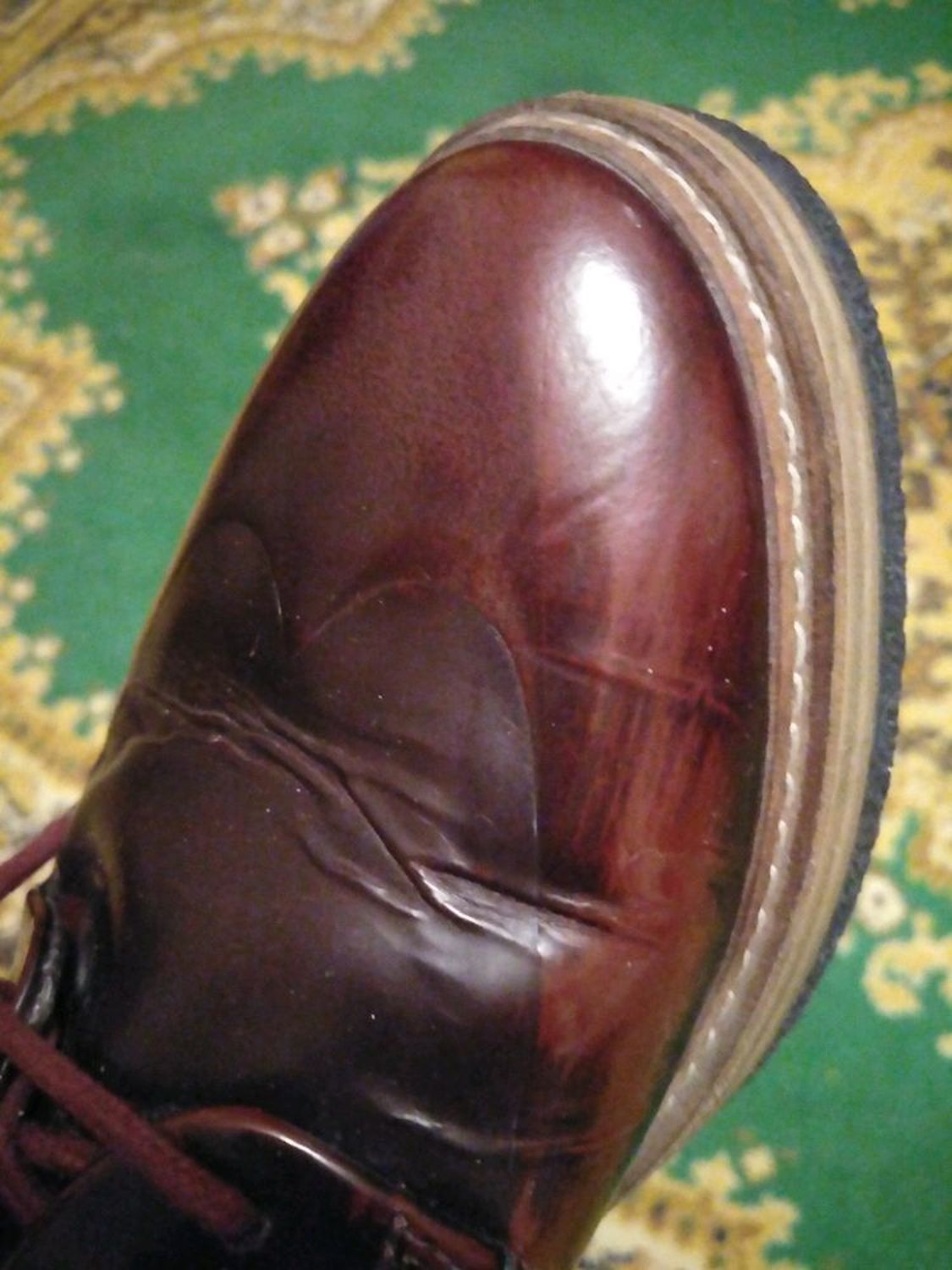 Фото №1 к отзыву покупателя Инна о товаре Винтаж: 39,5 Clarks, натуральная кожа, лоферы бордо