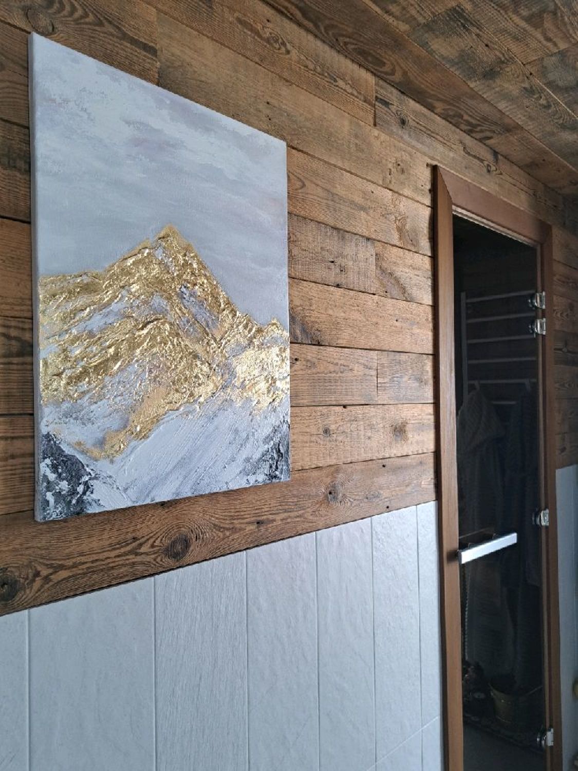 Photo №2 к отзыву покупателя Ekaterina о товаре Картина горы мастихином 70x50 «Освещенная солнцем»