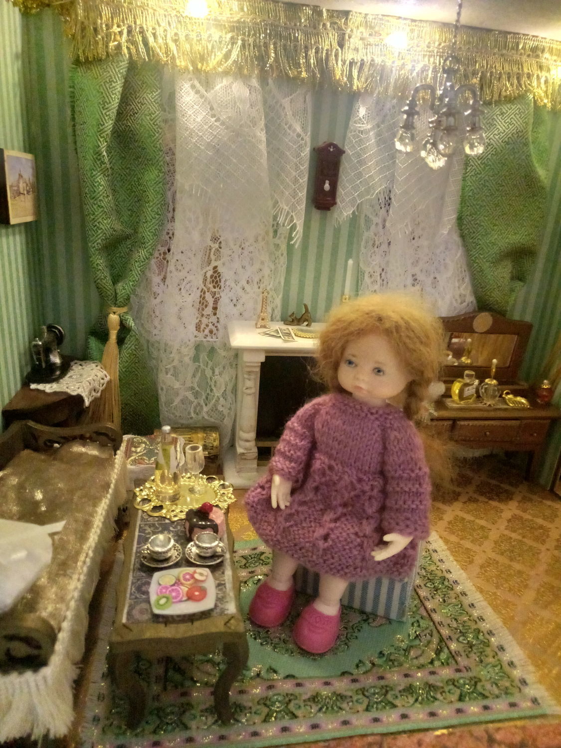 Фото №1 к отзыву покупателя Вокуева Елена Алексеевна о товаре Шарнирная кукла: Дуняша, шарнирная кукла - малышка