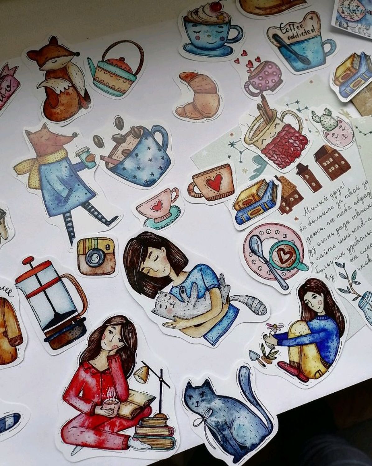 Photo №1 к отзыву покупателя Tiny о товаре Стикеры: Домики and 3 more items