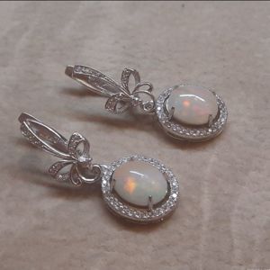серьги из эфиопского опала