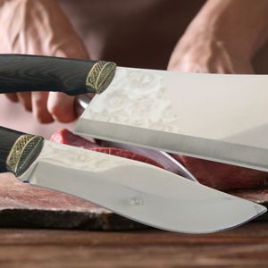 Топорик нож «Мясной» из стали 40Х13