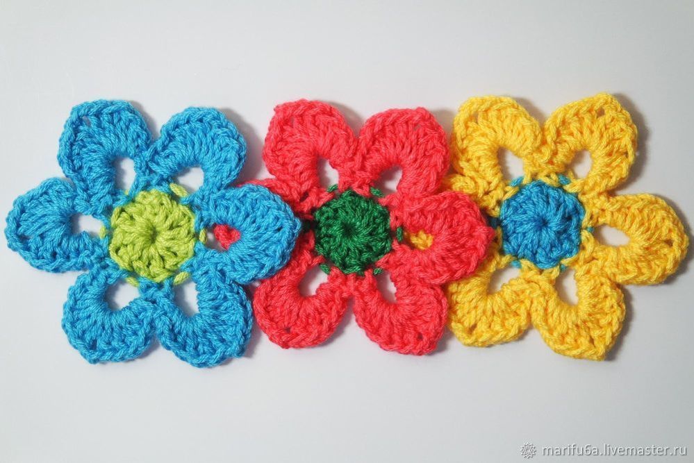 Цветок яблони Вязание крючком Урок 11 How to crochet flower