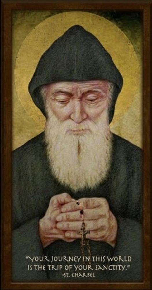 Святой монах шарбель фото с молитвой