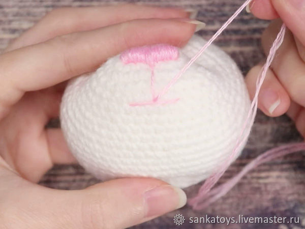 Вышиваем объемный носик игрушке, фото № 14