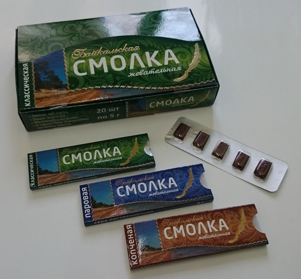 Смола сера Байкальская