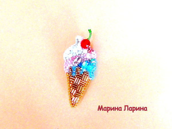 туториал на мороженое из бисера🍨🍦