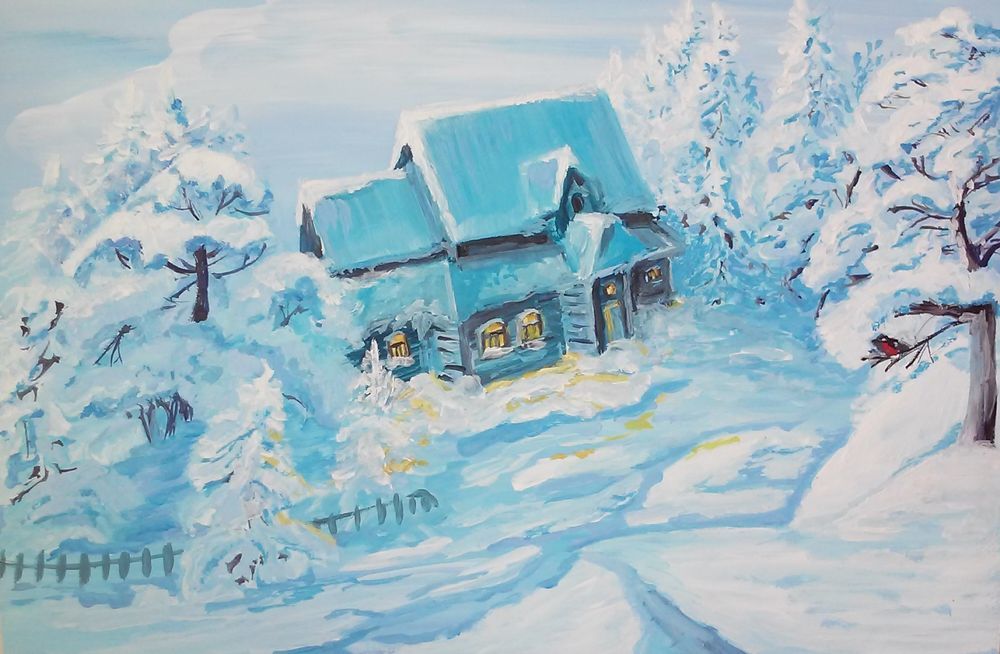 Рисунок зимняя тематика