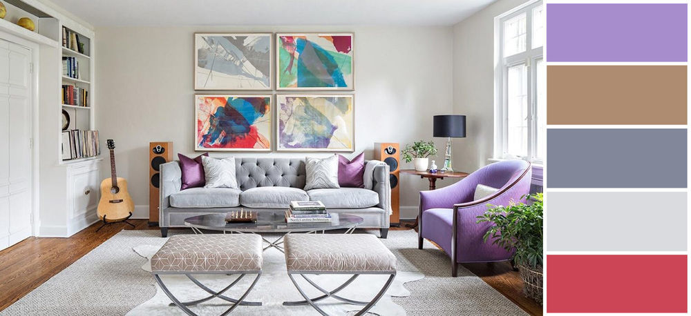Lilac Сolor in Interior: Combinations of Colors | Журнал Ярмарки Мастеров