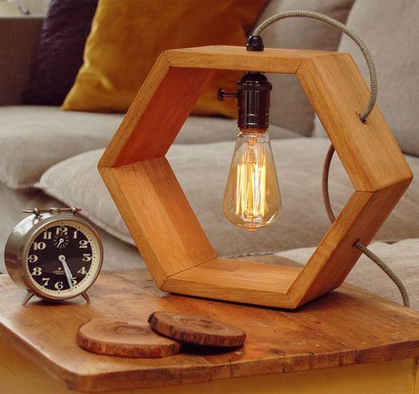 Pin by Lilian on Luminária Madeira Lamp, Shelf lamp, Lamp design