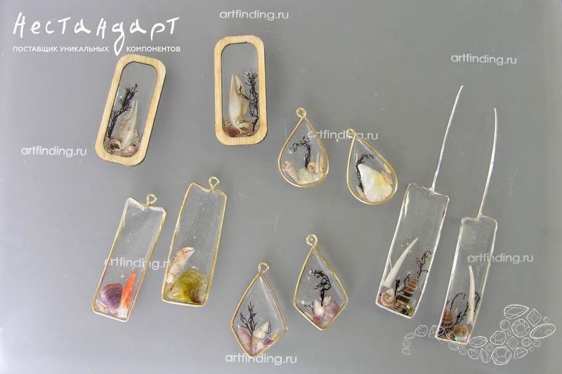 DIY Crystal Epoxy Resin Earrings Mold Water Pattern Wave Necklace