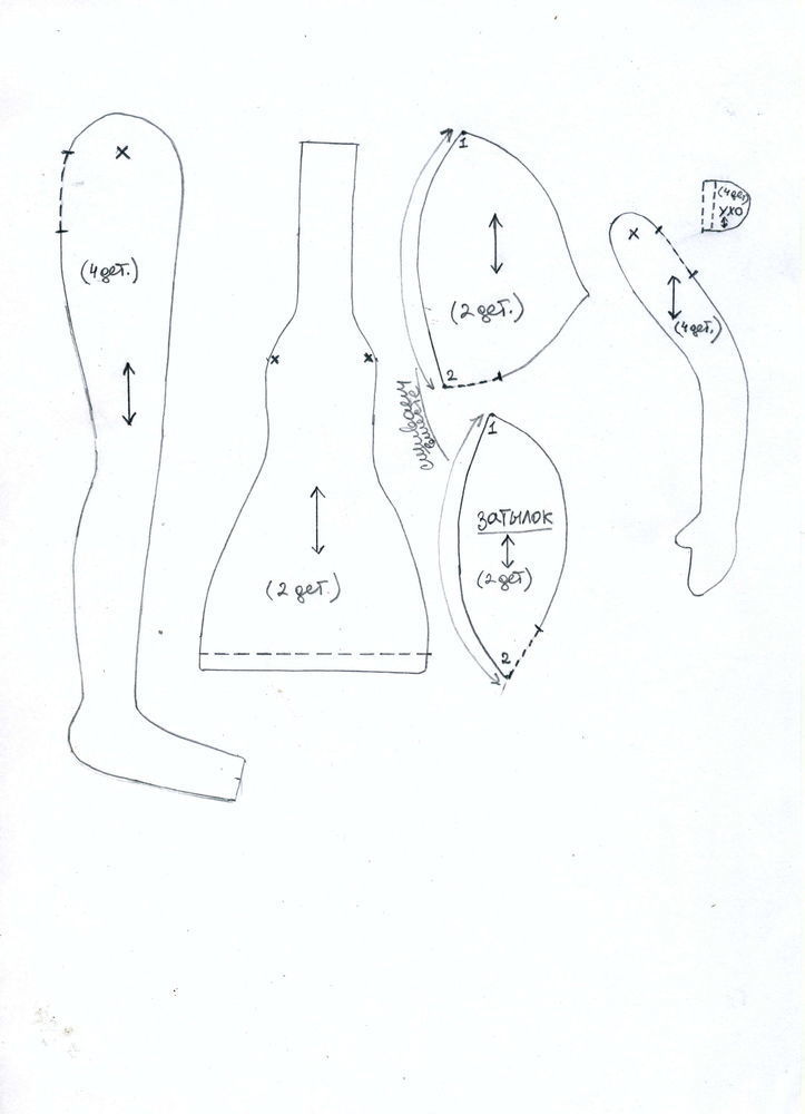 Авторская текстильная кукла выкройки