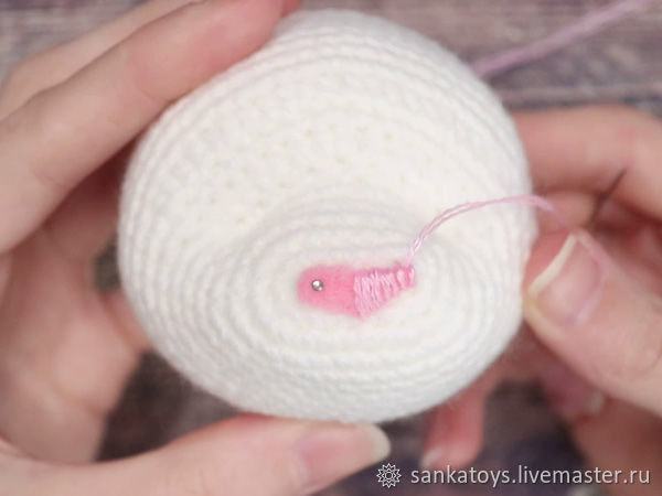 Вышиваем объемный носик игрушке, фото № 7