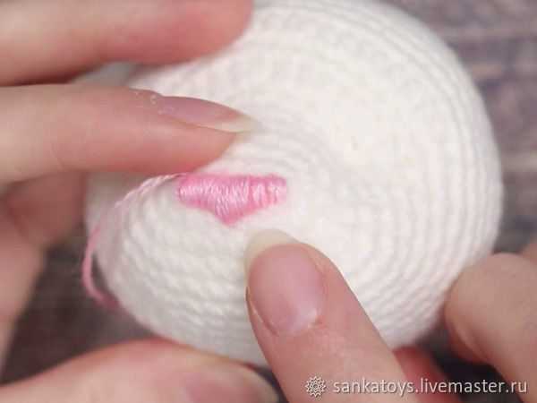 Вышиваем объемный носик игрушке, фото № 9