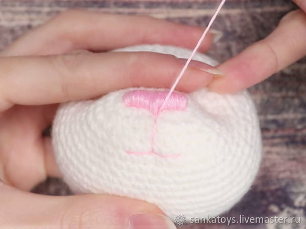 Вышиваем объемный носик игрушке, фото № 16