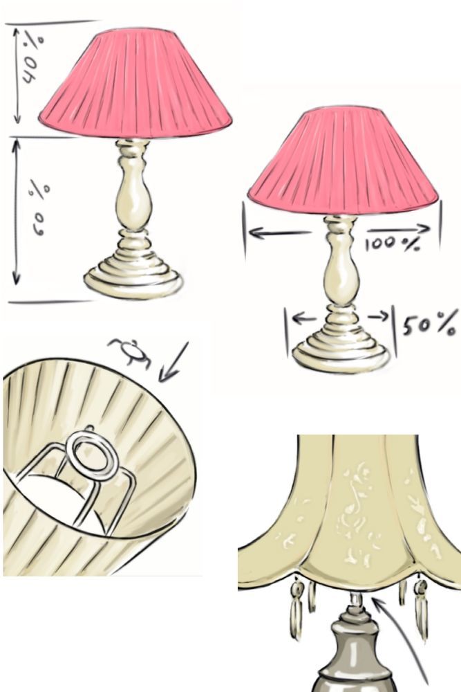 32 идеи для абажура своими руками - как украсить абажур настольной лампы или торшера