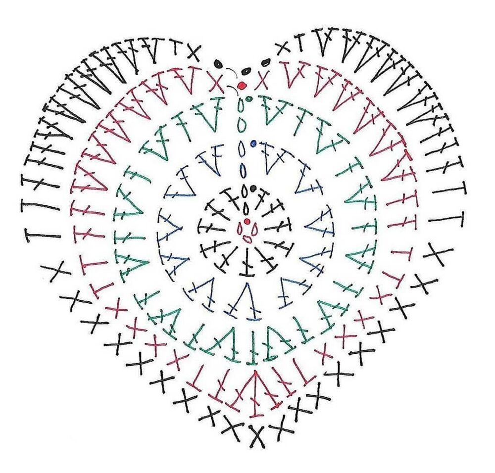 Как связать сердечко крючком для начинающих пошагово схемы с подсказками