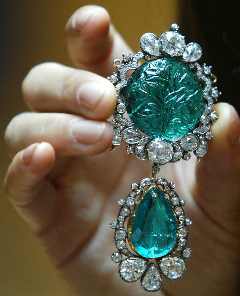 Water Drop Green Imitated Emerald Cubic Zirconia Gold Color Jewelry Sets For Wom