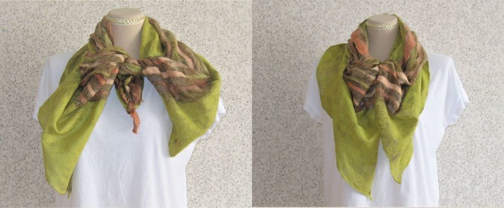 Как красиво завязать широкий шарф палантин. 6 способов, которые я использую, фото № 15