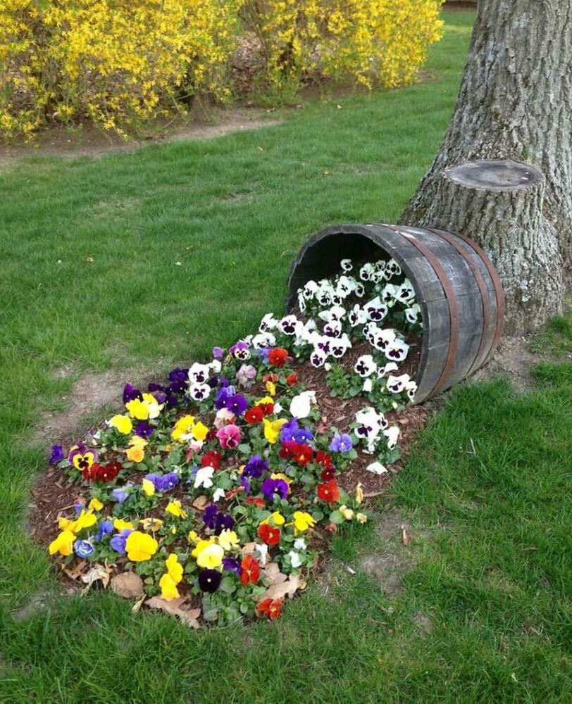 Цветники и цветочные клумбы своими руками — советы как украсить свой сад или двор + 85 фото