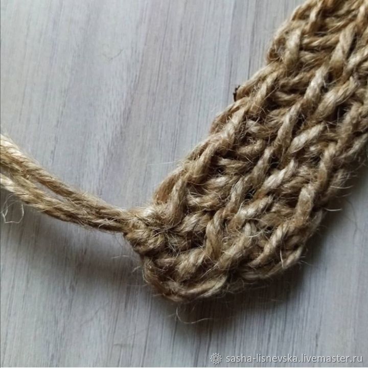 Как связать листики из джута, фото № 8